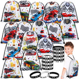 Sadnyy 32-Piece Sports Party Favor Set – Safe Drawstring Bags & Wristbands for Kids' Birthday Parties