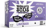 Molly's Suds Dryer Sheets for Sensitive Skin — Lavender Plant-Based Fabric Softener for a Calming Bedtime Routine