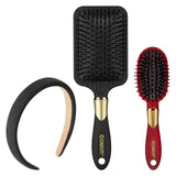 Conair Paddle Hair Brush, Gentle Ball-Tipped Detangler for Thick Hair, Scalp-Friendly Self-Care Tool for Daily Rituals