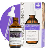 Advanced Clinicals Hyaluronic Acid Serum – Restorative Daily Serum for Stress-Related Breakouts, 1.75 Fl Oz