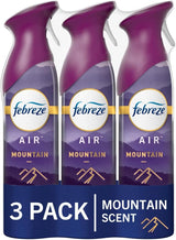 Febreze Air Mist Mountain Scent – Perfumery-Grade Room Spray for an Elevated Living Space, 8.8oz Aerosol Can