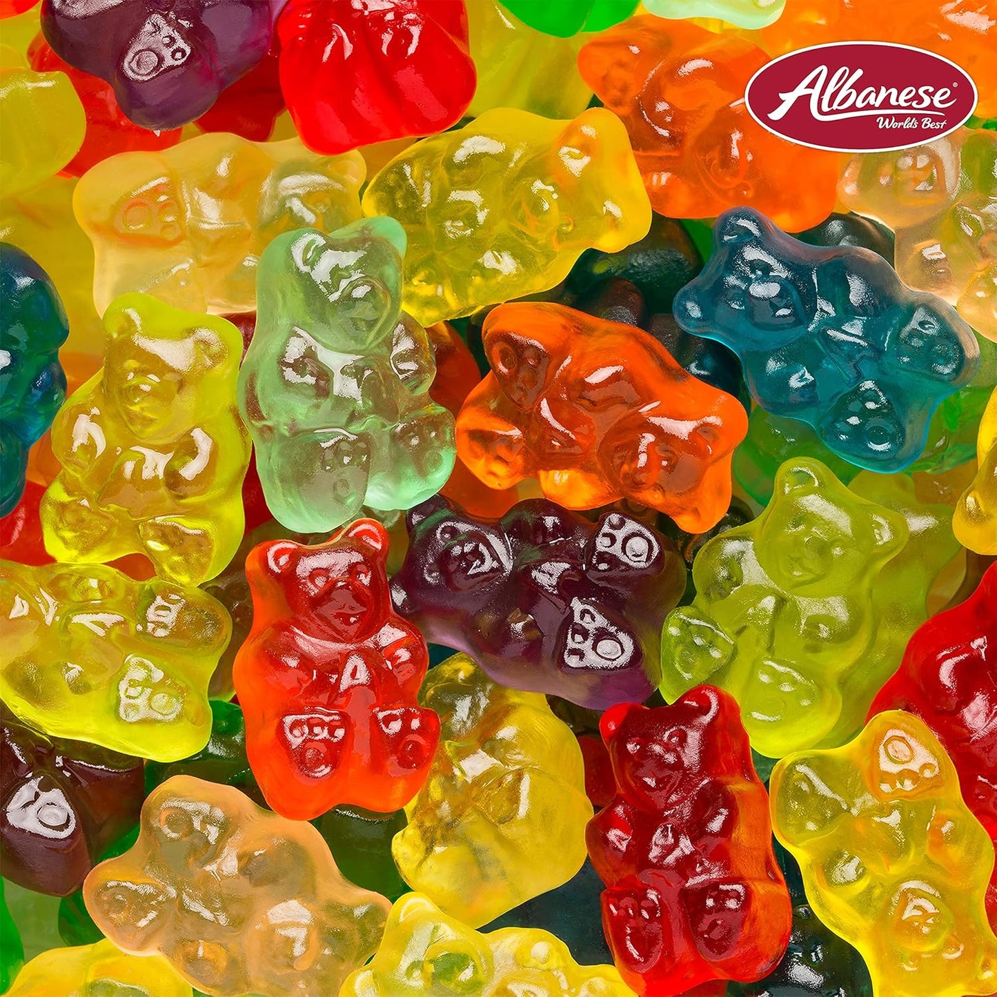 Albanese World's Best 12 Flavor Gummi Bears 36oz – Allergy-Safe Snack for Kids Lunchboxes and School Parties