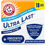 ARM & Hammer Ultra Last Clumping Cat Litter – Fragrance Free Litter for Calming Multi-Cat Home, Daily Odor Control