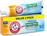 ARM & HAMMER Plus TheraBreath Toothpaste – Daily Wellness Ritual for the Master Bathroom, Icy Mint Breath Freshening
