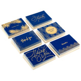 Hallmark Thank You Cards with Envelopes – Minimalist Silver Foil Notes for Intentional Living, 40 Pack