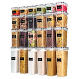 Vtopmart Side-Locking Lidded Canisters – Spill-Resistant Stackable Storage Safe for Kids, Pets, and Shared Kitchens