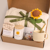 Anforsun Sending Sunshine Aesthetic Decor Box – Pastel Sunflower Pieces for Couch, Bed and Patio