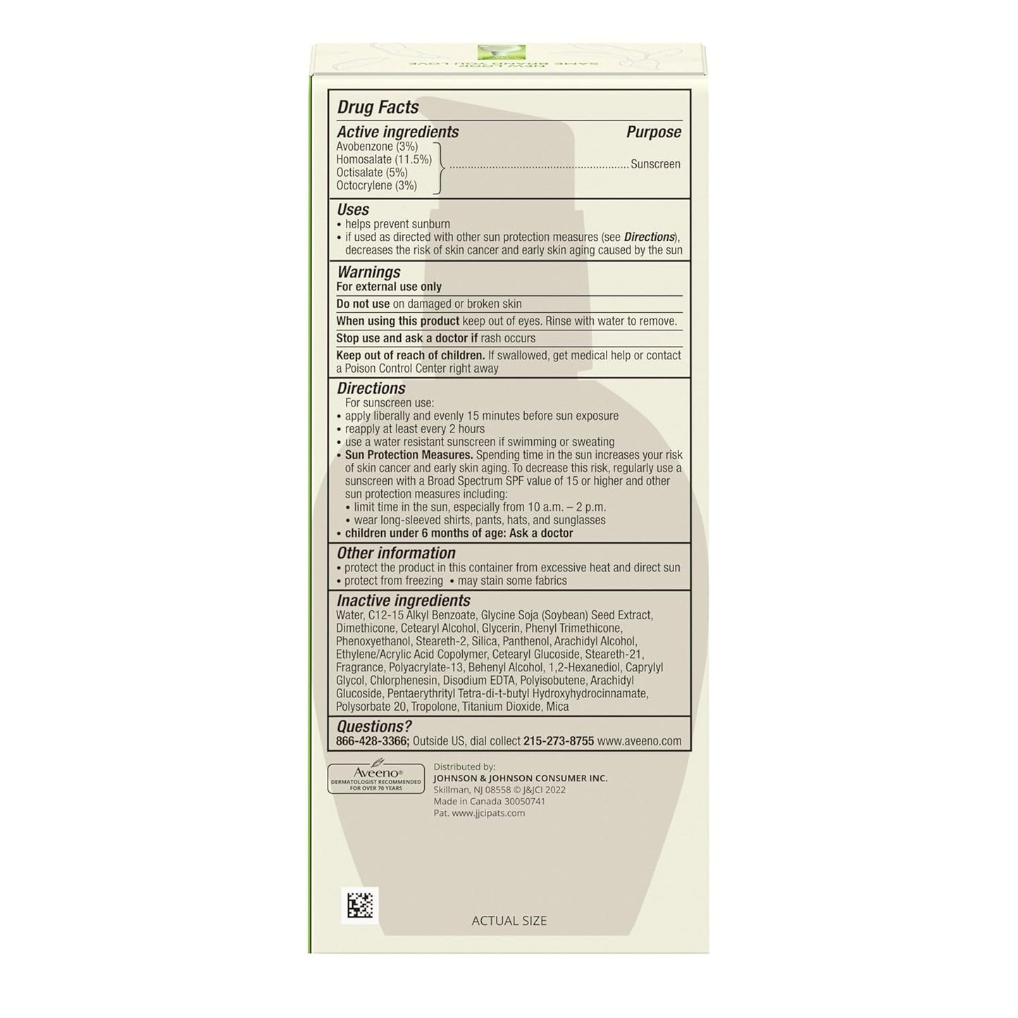 Aveeno Positively Radiant Daily Face Moisturizer SPF 15 – Broad-Spectrum UV Hydration for Active, On-the-Go Days