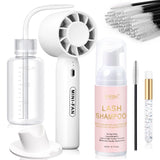 EMEDA Lash Cleansing Kit with 3-Speed USB Fan for Quick Drying Between Client Appointments at the Salon