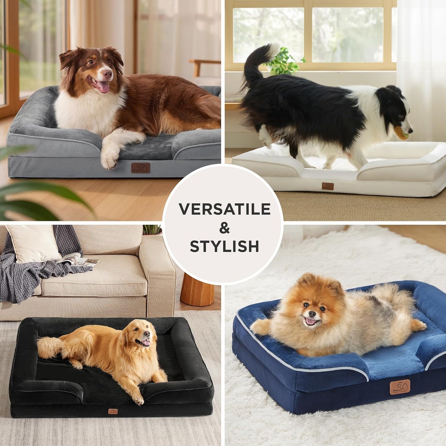 Bedsure CertiPUR-US Orthopedic Dog Bed – Non-Toxic Rest Surface for Family Homes