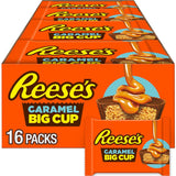 REESE'S Big Cup Caramel Peanut Butter Cups – Individually Wrapped Lunch Box Treats for Kids' School Snacks