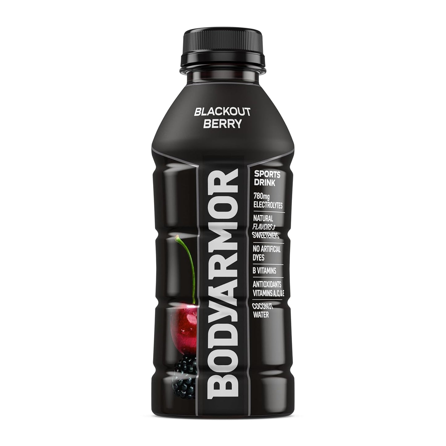 BODYARMOR Sports Drink Blackout Berry – Office Hydration for Long Workdays and Midday Focus Boosts