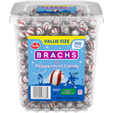 Brach's Sweet Stripes Soft Peppermint Candy – Kids' Lunchbox Treats & Snack Drawer, 350 Individually Wrapped Mints