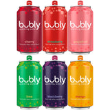bubly Sparkling Water 6 Flavor Variety Pack – Caffeine-Free Wind-Down Beverage for Evening Relaxation