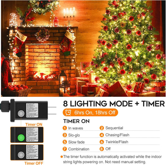 built-in 6-hour-on/18-hour-off timer activated by a 3-second button press, with a green led indicator