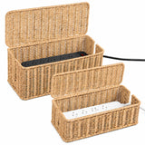 Lifety Natural Rattan Cable Box – Effortless Clutter Control for Capsule Interiors and Neutral Palettes