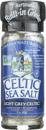 Light Grey Celtic Sea Salt Mini Shaker – Pocket-Friendly Salt for Beach Picnics and Park Lunches