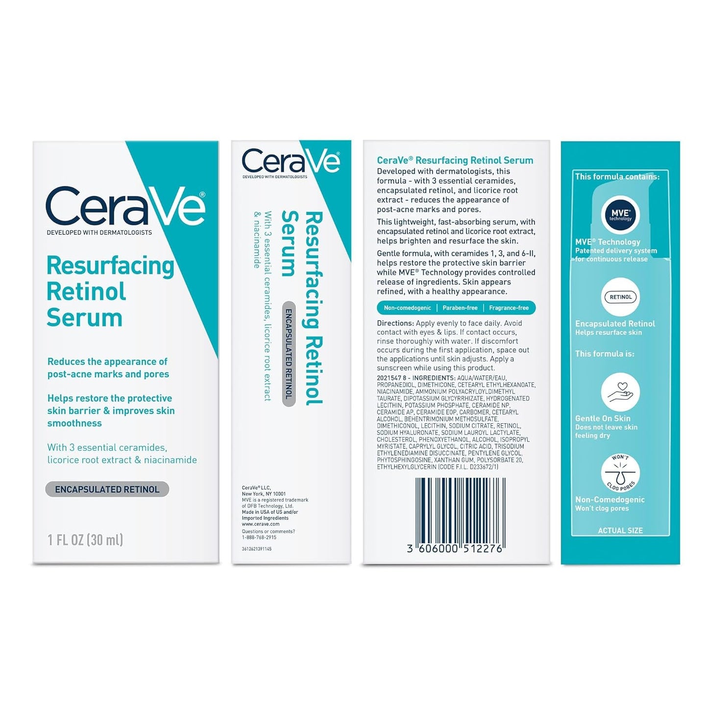 CeraVe Resurfacing Retinol Serum – Thoughtful Skincare Gift for Anyone With Post-Acne Marks