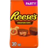 REESE'S Miniatures Milk Chocolate Peanut Butter Cups Candy – Lunch Box Snack for Kids, Bulk Party Pack 30 oz