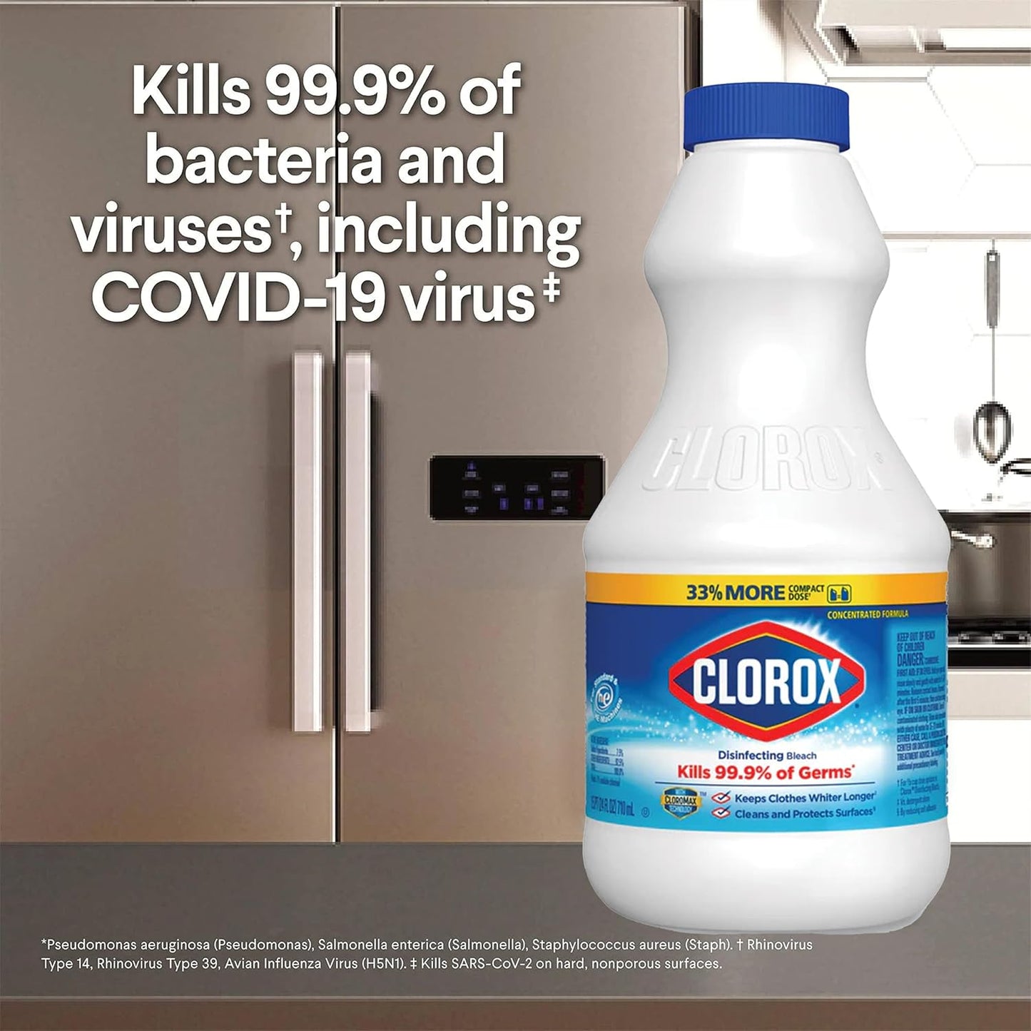 Clorox Concentrated Disinfecting Bleach Cleaner – Office Restroom and Break Room Sanitizer for Small Businesses