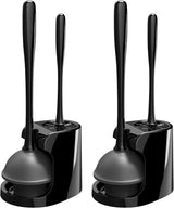 MR.SIGA Toilet Plunger and Brush Set – Minimalist Bathroom Tool for Clutter-Free Storage