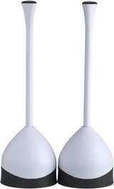 Clorox Hideaway Toilet Plunger Set of 2 – Sleek Bathroom Storage Solution for a Polished Guest Bath Look