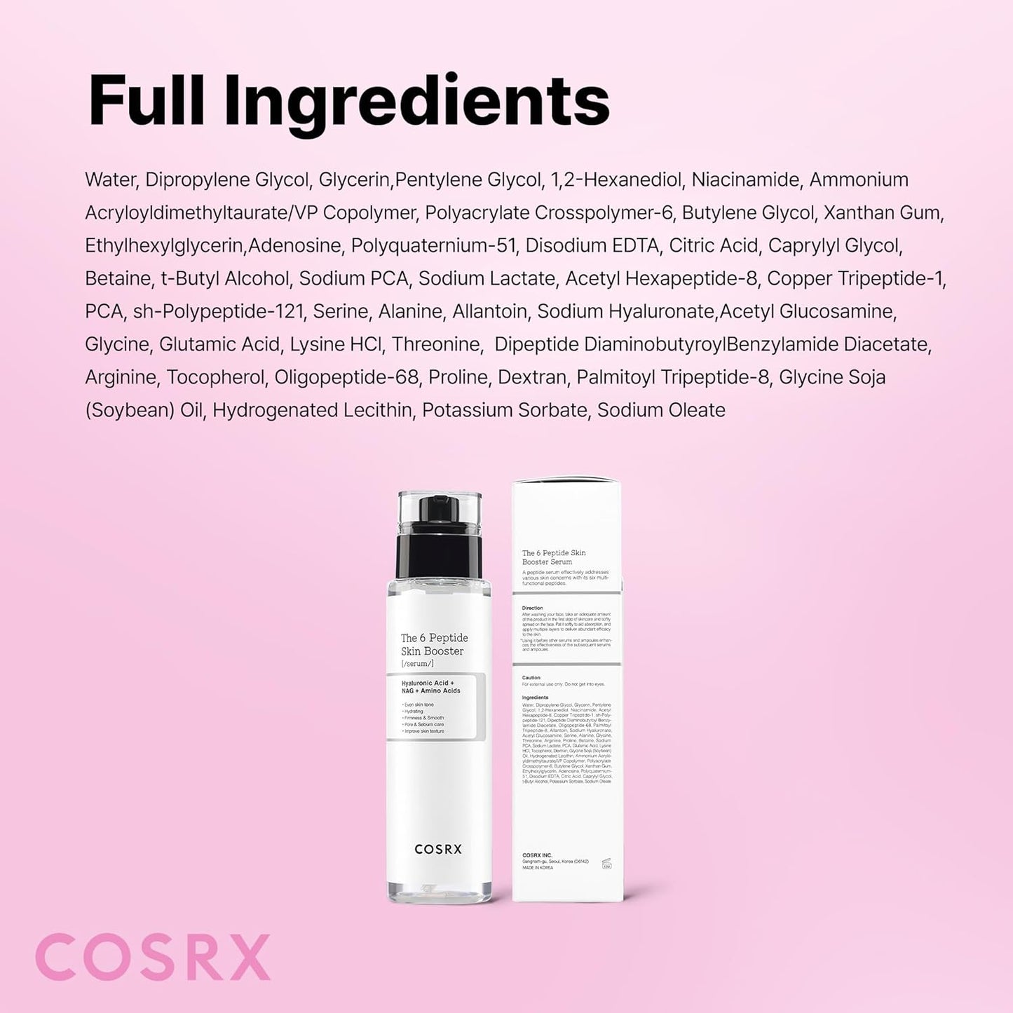 COSRX 6X Peptide Skin Booster – Calming Nightly Toner-Serum for a Mindful Evening Skincare Ritual