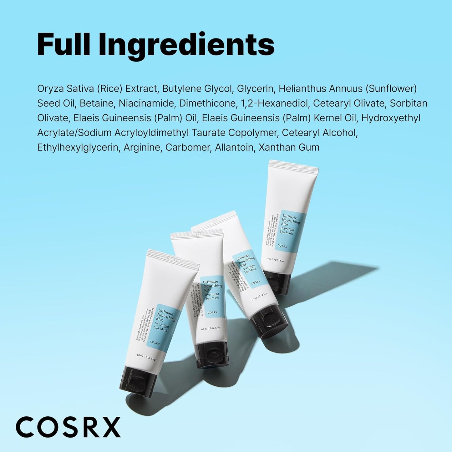 COSRX Ultimate Nourishing Rice Overnight Spa Mask – Premium 68% Rice Ritual for an Elevated Vanity Counter and Brighter Mornings