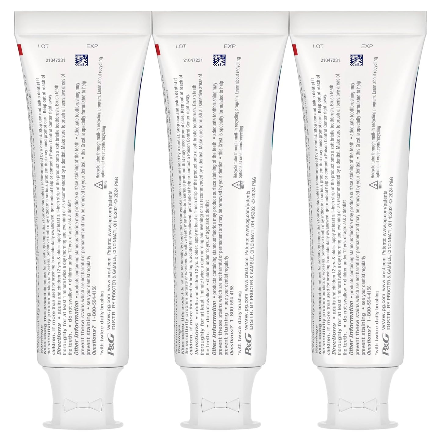 Crest Pro-Health Gum Detoxify Plus – Dentist-Trusted Antibacterial Toothpaste, Kid-Safe, 3-Pack