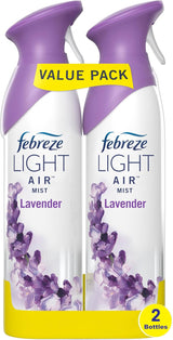 Febreze Air Mist Air Freshener Spray – Calming Light Lavender Scent for Bedtime Wind-Down Rituals and Self-Care Evenings