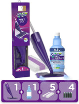 Swiffer WetJet Cordless Spray Mop – Home Office Focus Refresh, Quiet Daily Floor Care