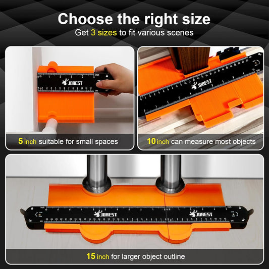 double-sided scale marked in both inches and centimeters