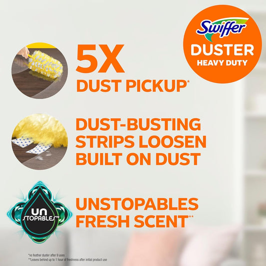 dust-busting strips that break down layers of built-up grime