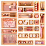 Vtopmart Clear and Tinted Drawer Bins – Aesthetic Home Decor Storage for Makeup and Gadgets