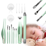 Ear Wax Removal with Light - 8 Pcs Ear Cleaning Kit for Kids and Adults | Pediatrician-Inspired Home Ear Care, Lighted Tweezers for Kids