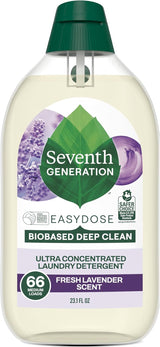 Seventh Generation EasyDose Laundry Detergent – Lavender Essential Oil Wash for Mindful Bedtime Linen Ritual, 66 Loads