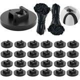 Magnetic Cable Ties Set – Outdoor Gutter & Fence Light Hanging Kit, Rust-Resistant Neodymium Mounts, 225 Pcs