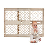 Toddleroo by North States Supergate Ergo Baby Gate – Neutral Ivory and Sand Child Safety Gate That Blends with Home Décor