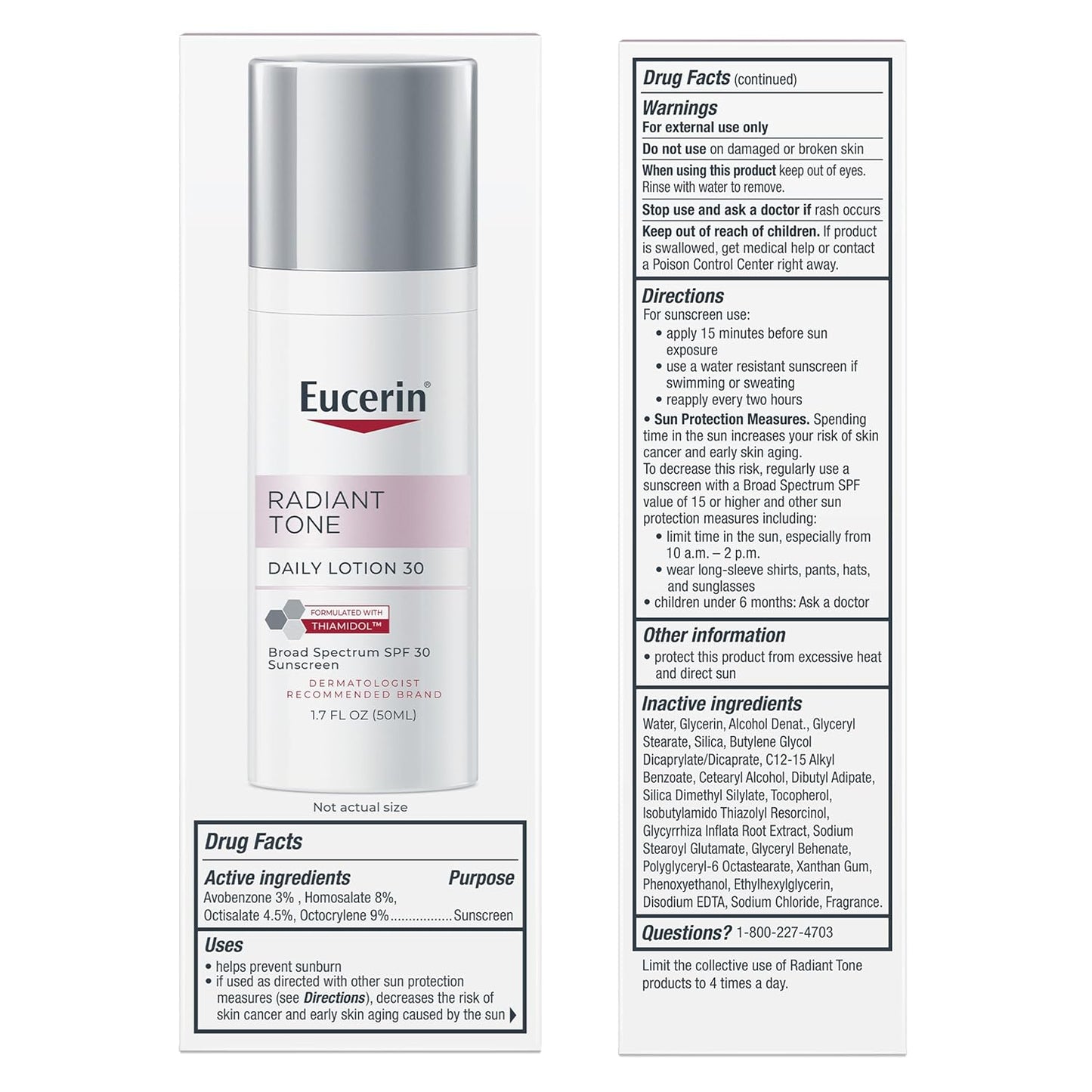 Eucerin Radiant Tone Daily Face Lotion SPF 30 – Nourishing Dark Spot Treatment for Your Morning Skincare Ritual
