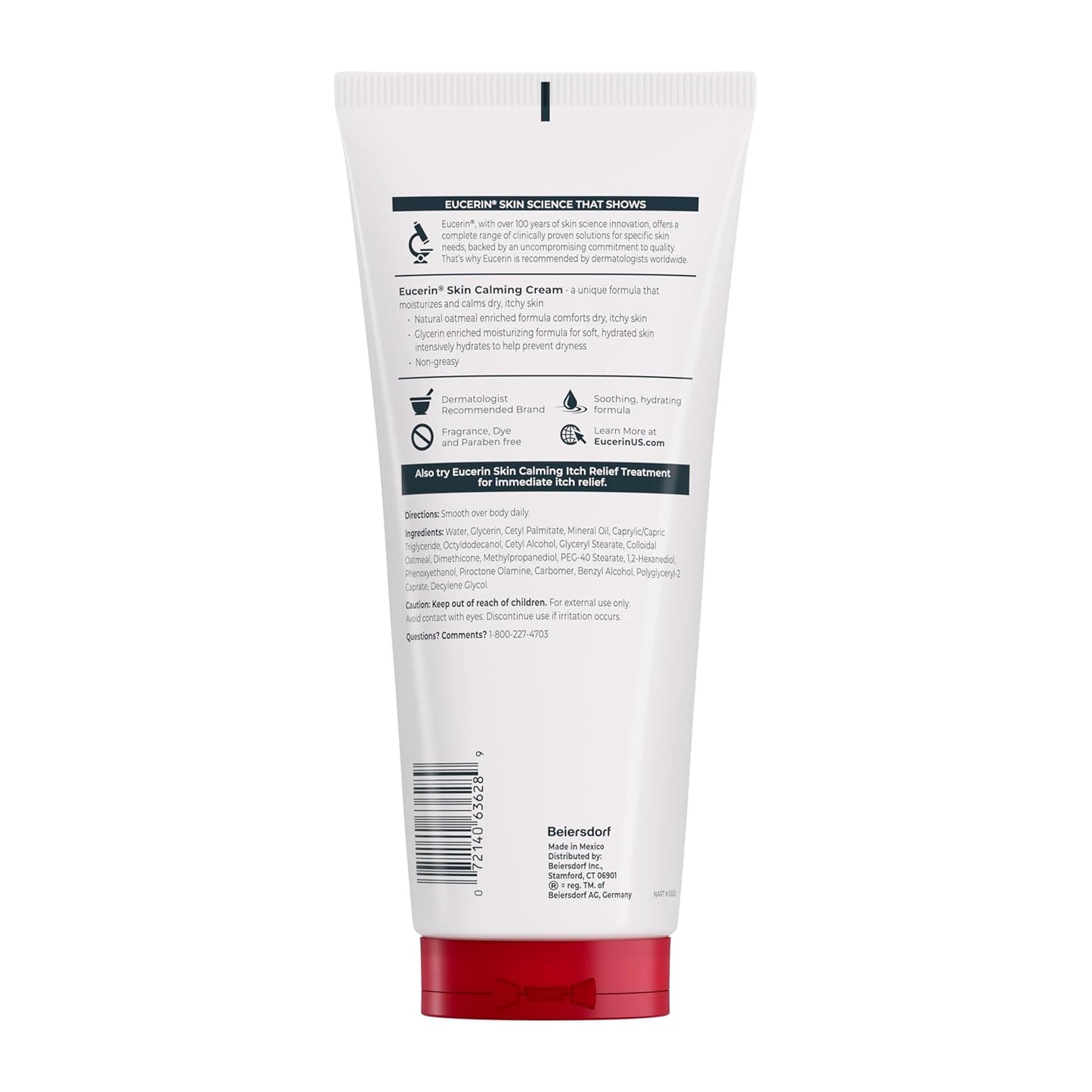 Eucerin Skin Calming Cream - Thoughtful Self-Care Gift for Mom with Dry Skin, 14 oz. Tube