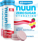 Nuun Zero Sugar Hydration Electrolyte Tablets – Daily Wellness Ritual for Mindful Hydrators, Five Electrolytes & Plant-Based Minerals