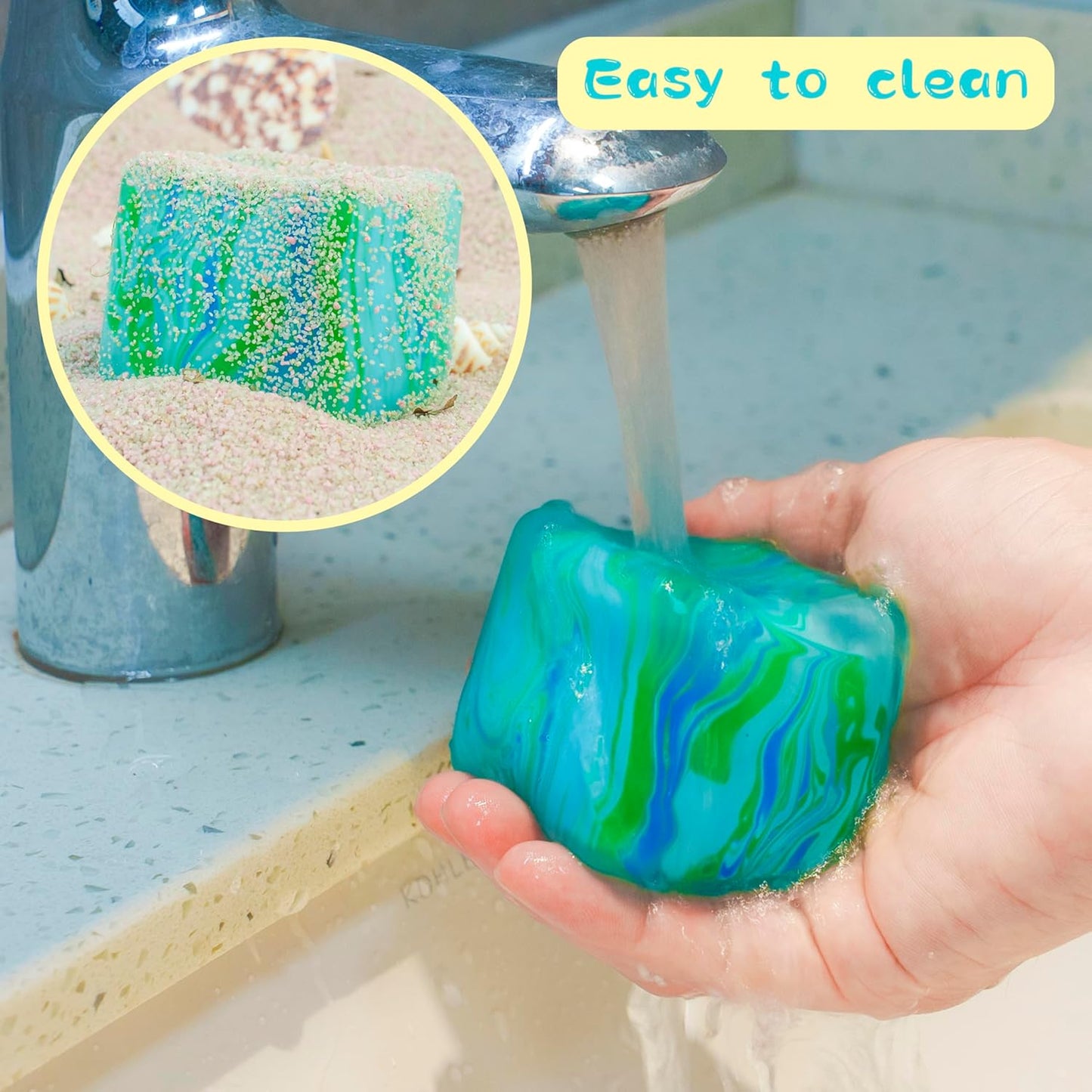 foam-free material composition