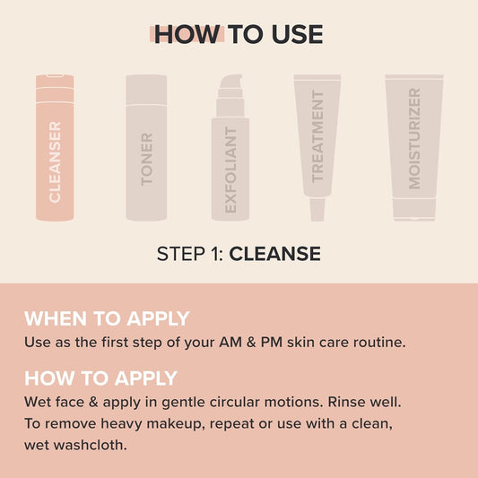 gel-based texture that rinses clean without residue