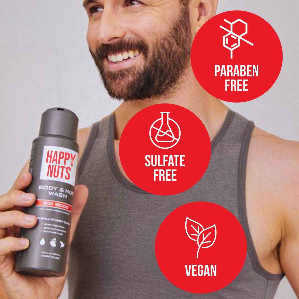 gel format marketed for deep cleansing and all-day odor control