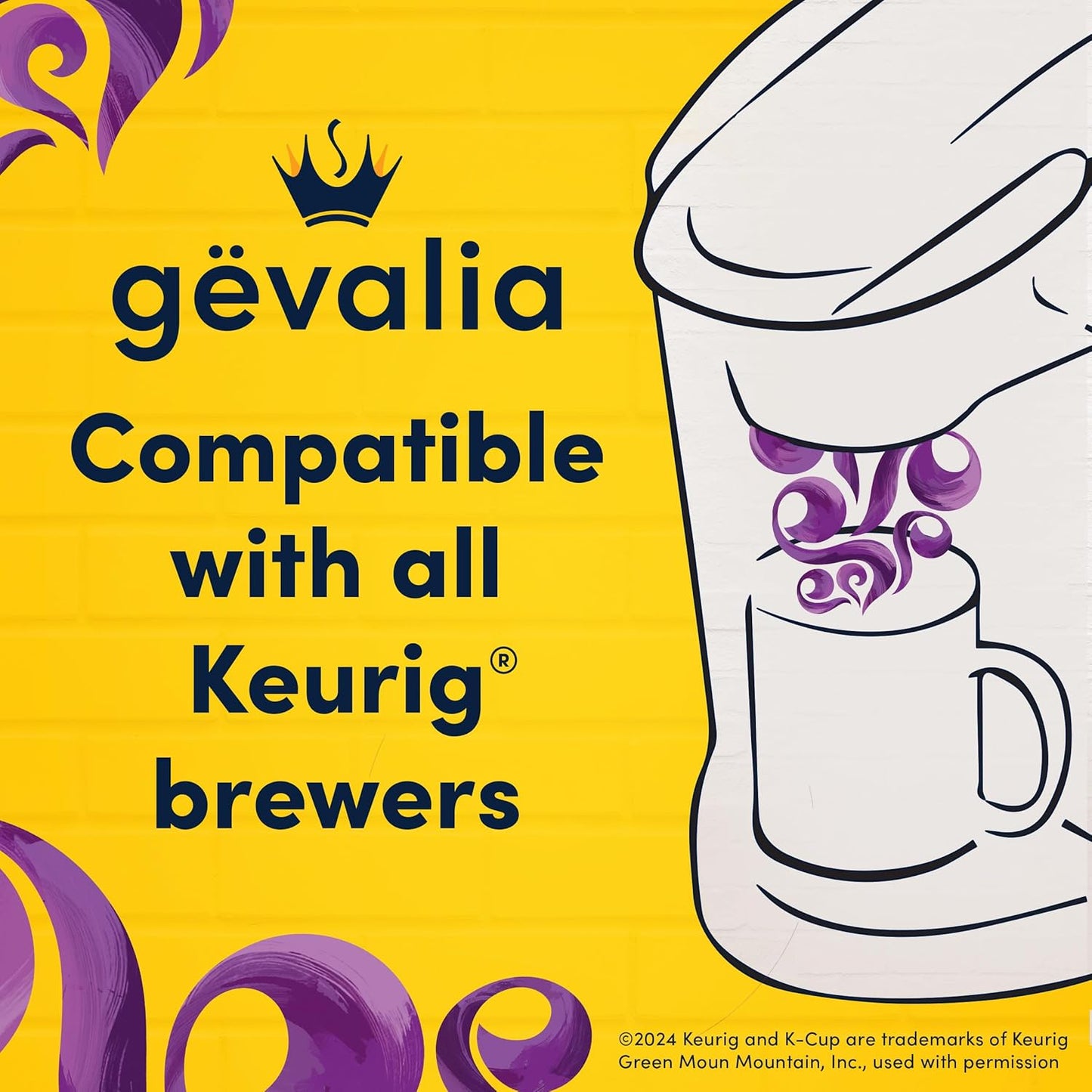 Gevalia Frothy Mocha Latte K-Cup & Froth Kit – Birthday Gift for Coffee Lovers, Ready in 2 Steps