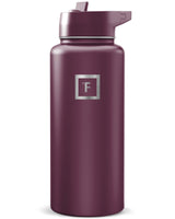 IRON °FLASK 22 oz Stainless Steel Water Bottle with 3 Lids – Desk Friendly Insulated Tumbler for Home Office and 12 Hour Work Shifts