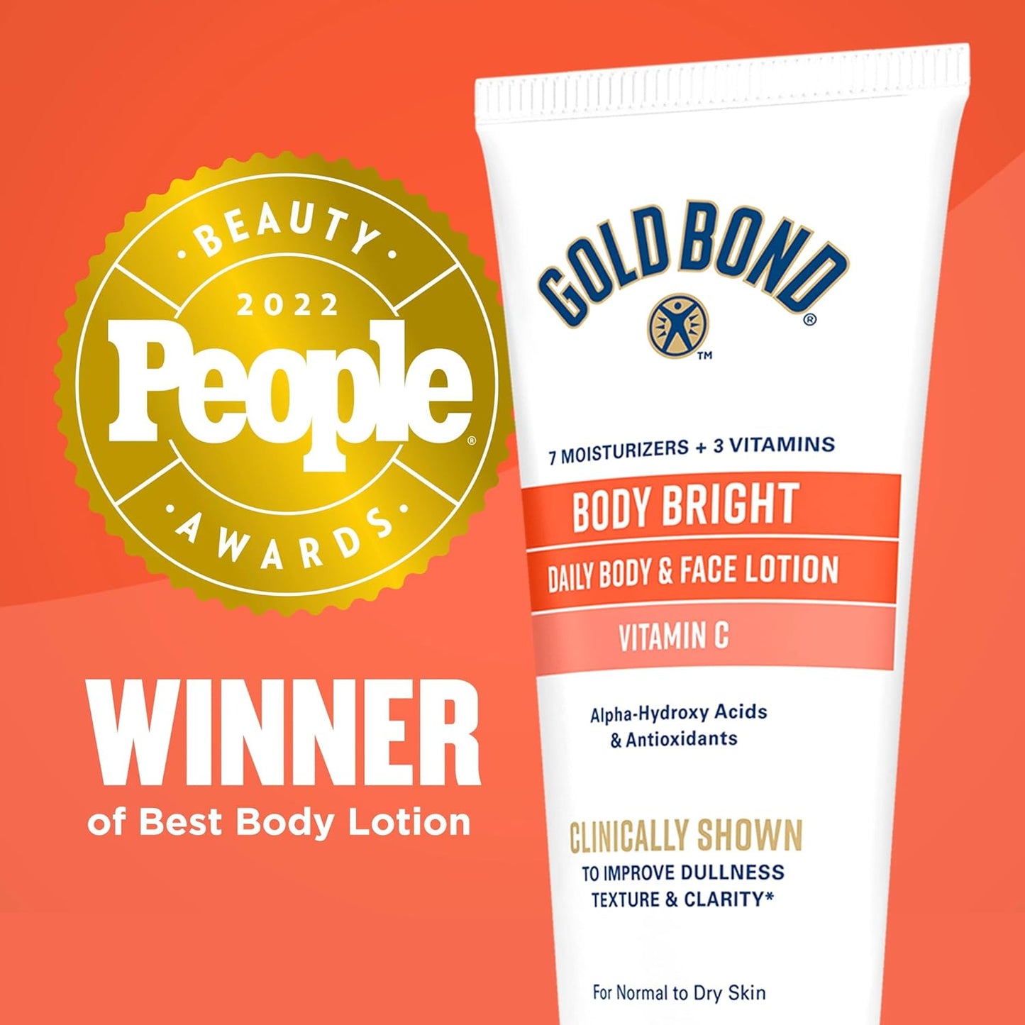 Gold Bond Body Bright Daily Lotion – Thoughtful Birthday Gift for Her with Vitamin C