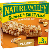 Nature Valley Sweet and Salty Nut Granola Bars – School Lunch Box Snack for Kids, Peanut Butter Coated Bars