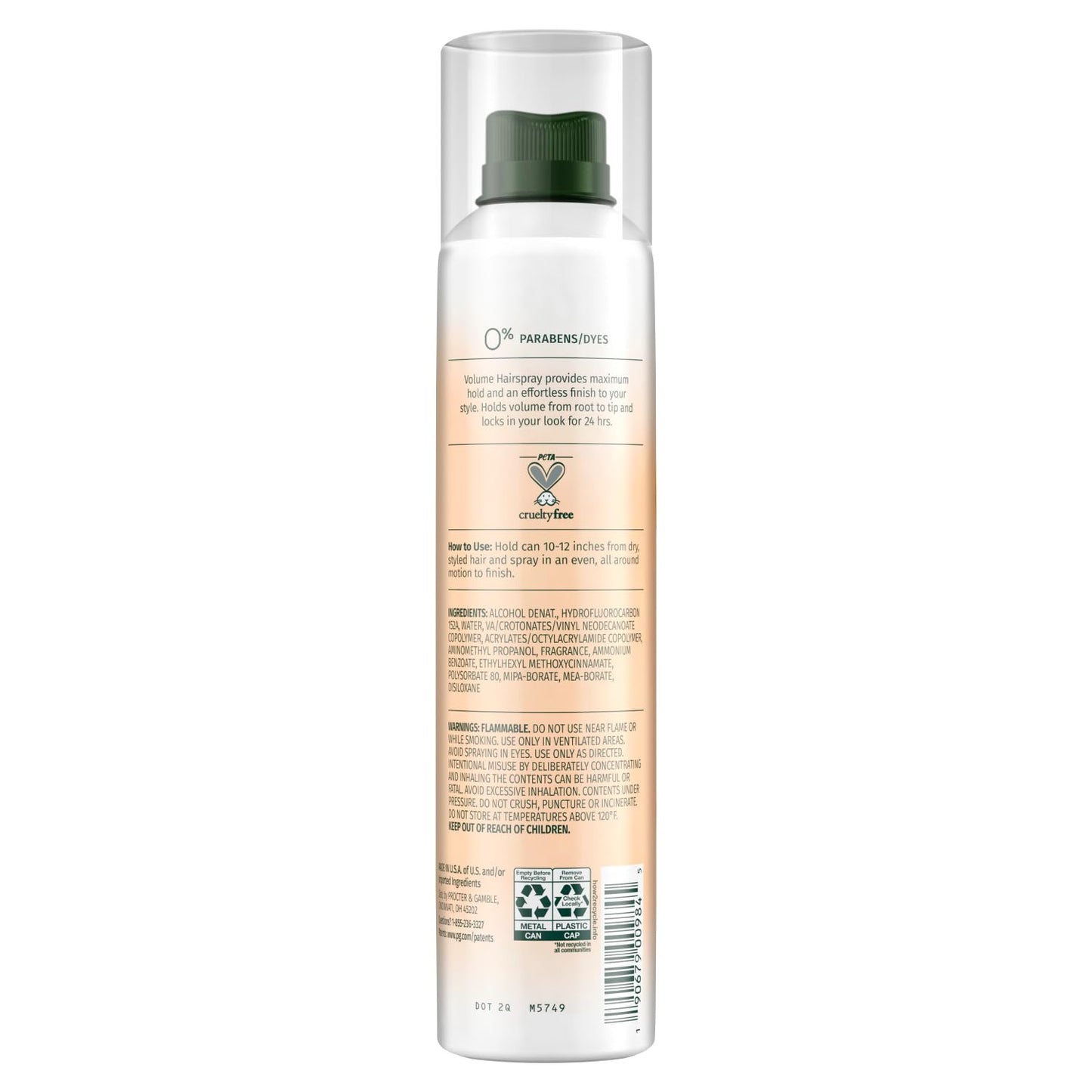 Herbal Essences Volumizing Hairspray – Self-Care Hair Ritual for Fine Hair, Strong Hold 24-Hour Finishing Mist