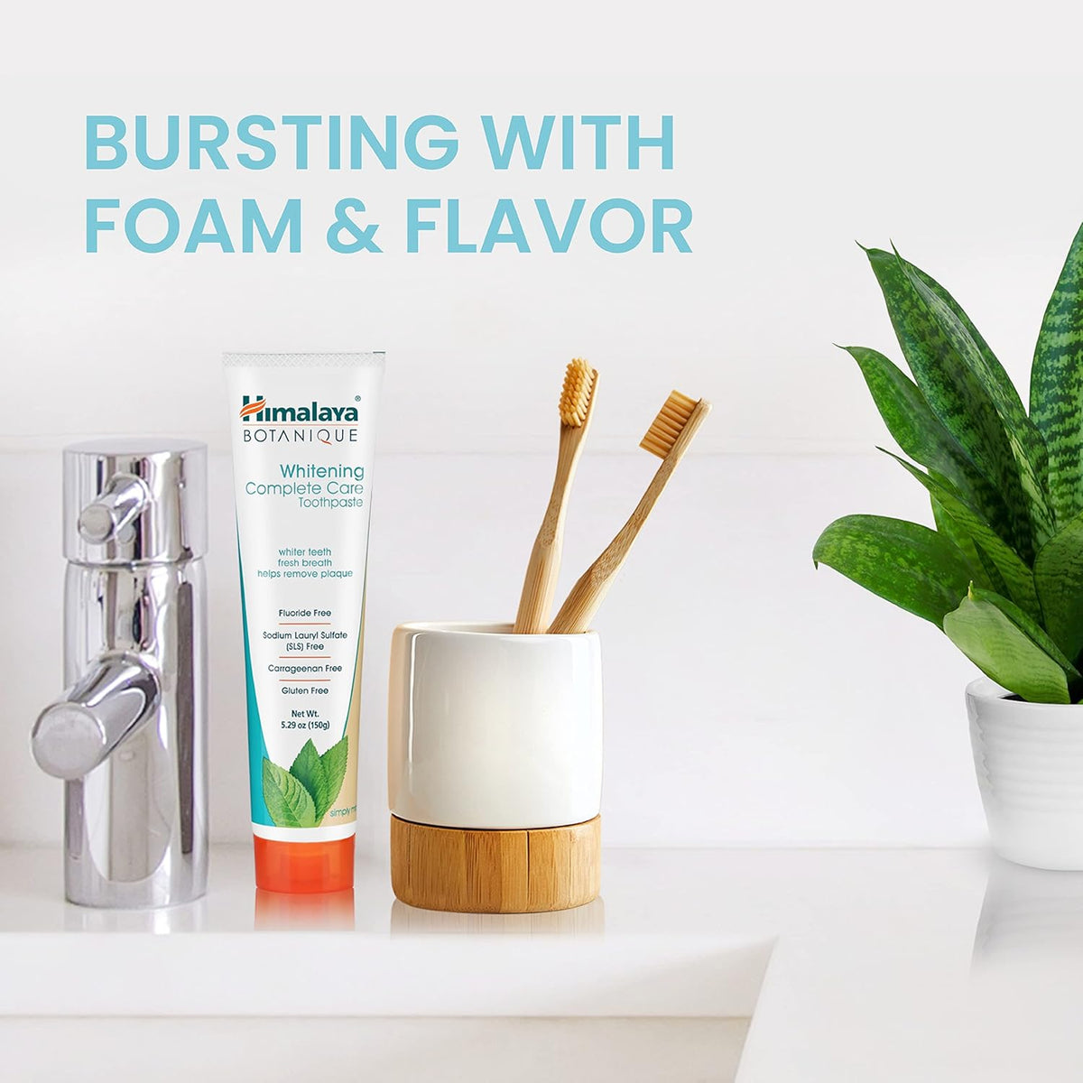 Himalaya Botanique Whitening Toothpaste – Thoughtful Clean-Beauty Gift Set for Her, Mom and Wellness Friends
